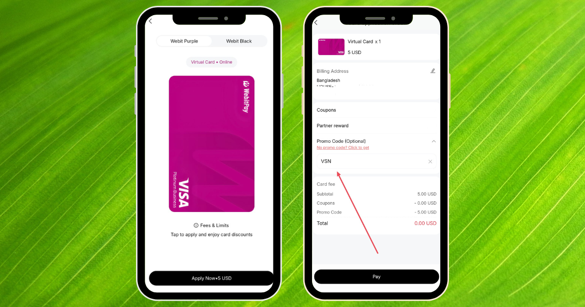 Claim FREE Virtual Card